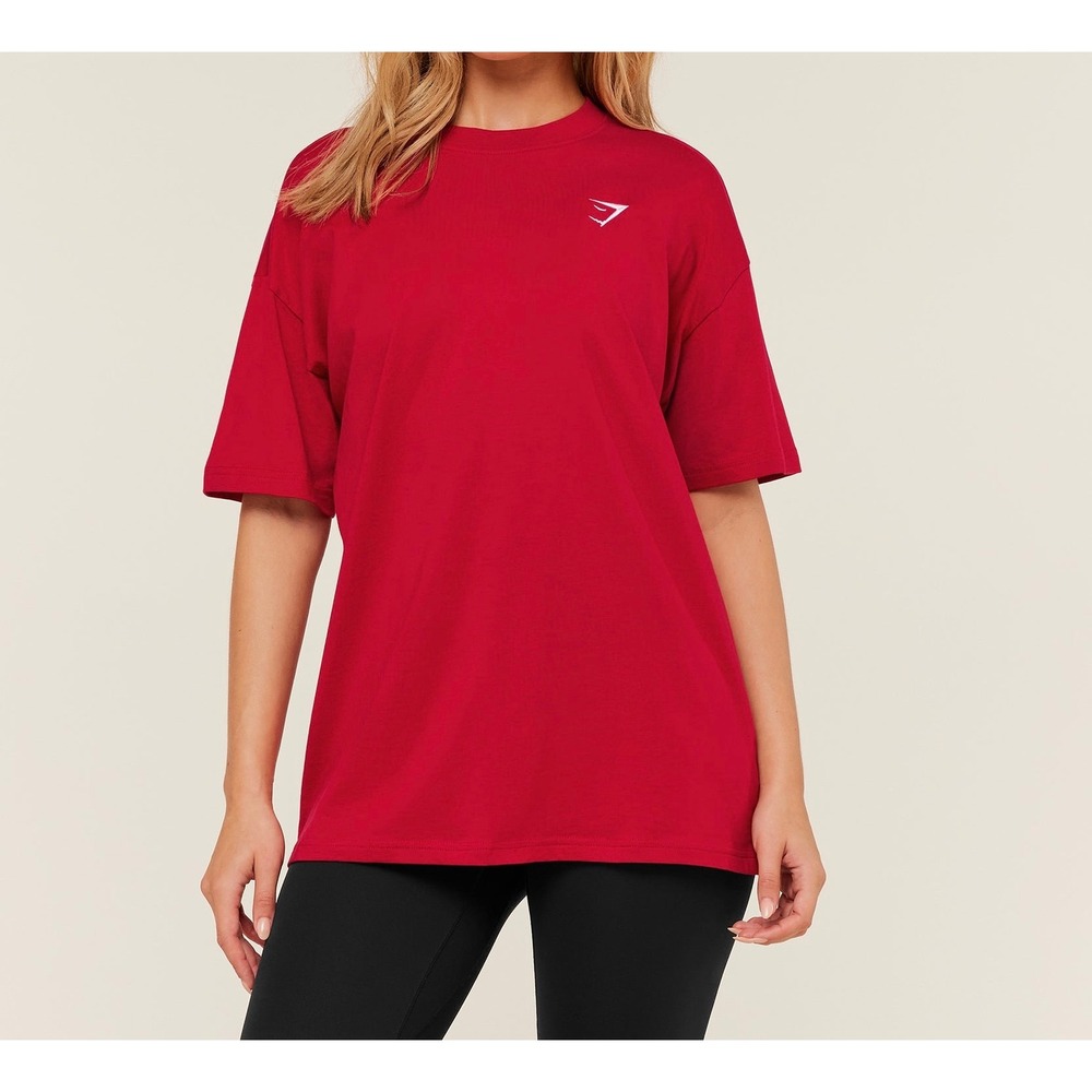 Gymshark Training Oversized T-Shirt Red